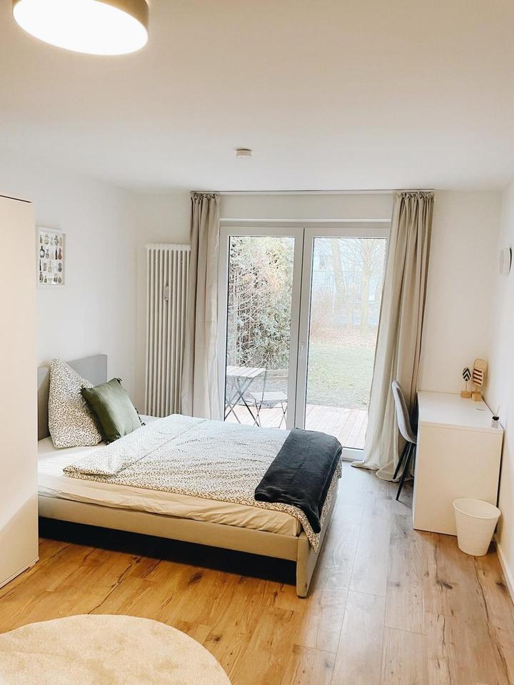 Thumbnail-Helles Apartment mit TerasseGarten (vollmöbliert + frisch saniert)