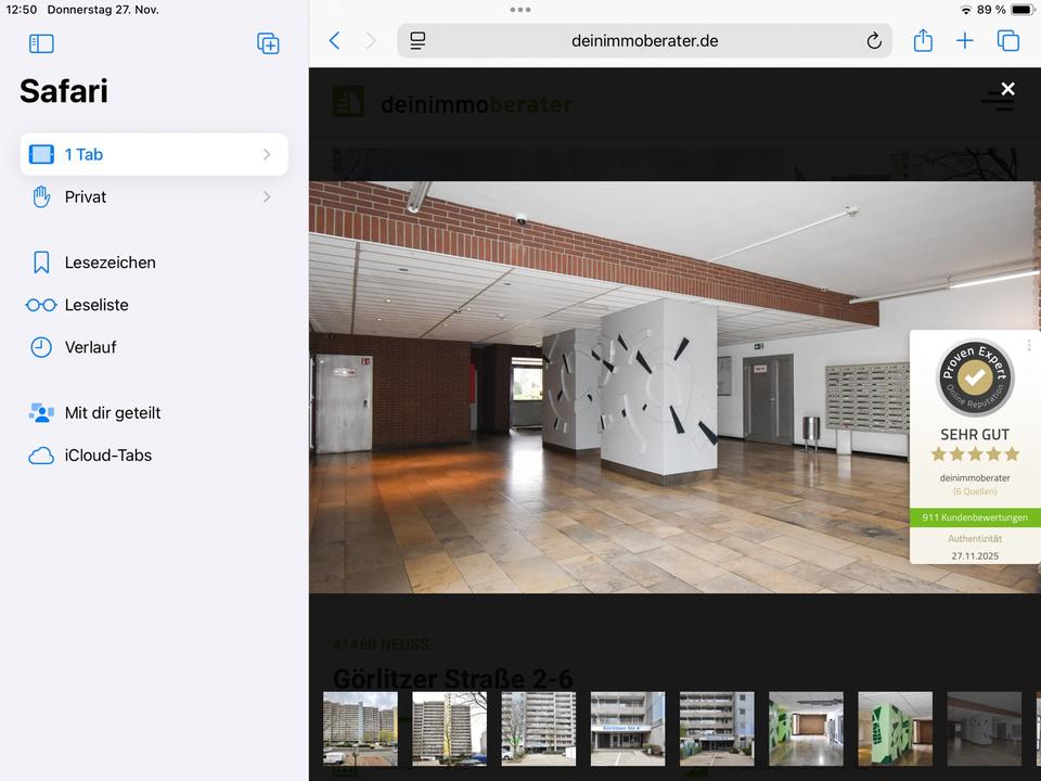 Thumbnail-Eine super geschnittene 4-Zimmer Wohnung mit Rheinblick in Neuss