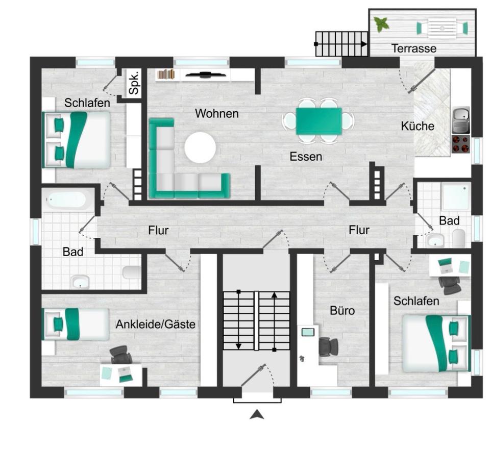 Thumbnail-5 Zimmer Wohnung in Arnsberg Zentrum zu vermieten.