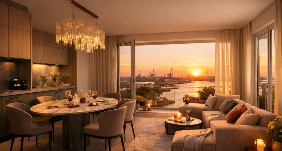 Thumbnail-Exklusive 3-Zimmer-Neubauwohnung HafenCity (Turm BEAT) – 11. OG