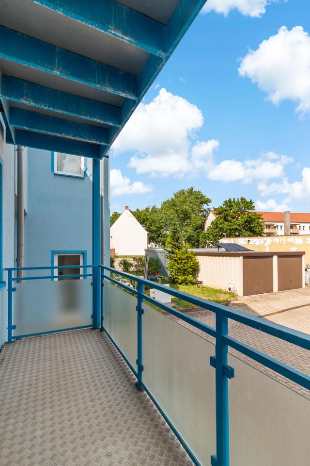 Thumbnail-Gemütliche 1-Raumwohnung mit Balkon in ruhiger Lage von Merseburg-Süd