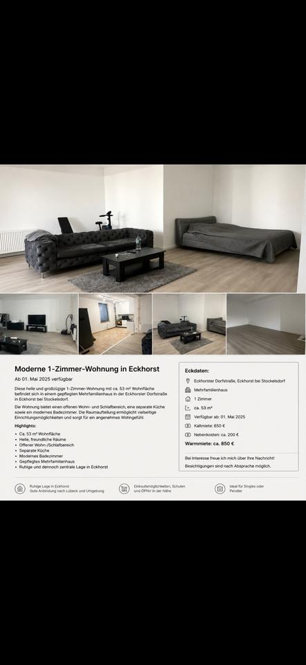 Thumbnail-Moderne 1-Zimmer-Wohnung mit ca. 53 m² in Eckhorst