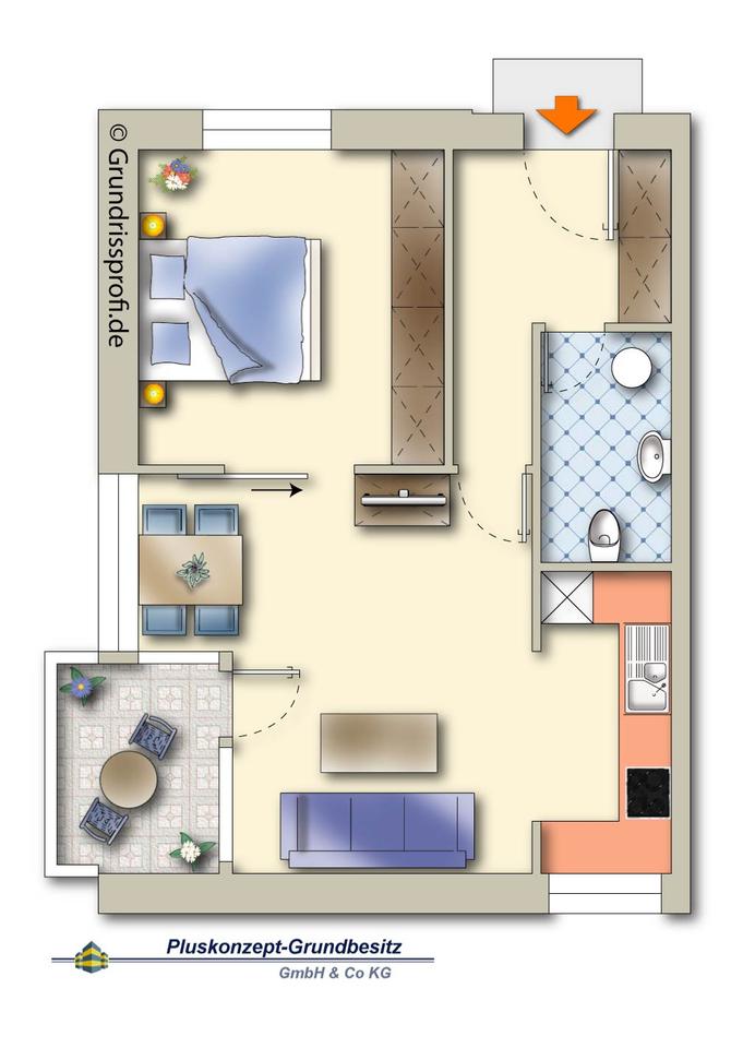 Thumbnail-2-Zimmer-Apartement, Erstbezug nach Renovierung
