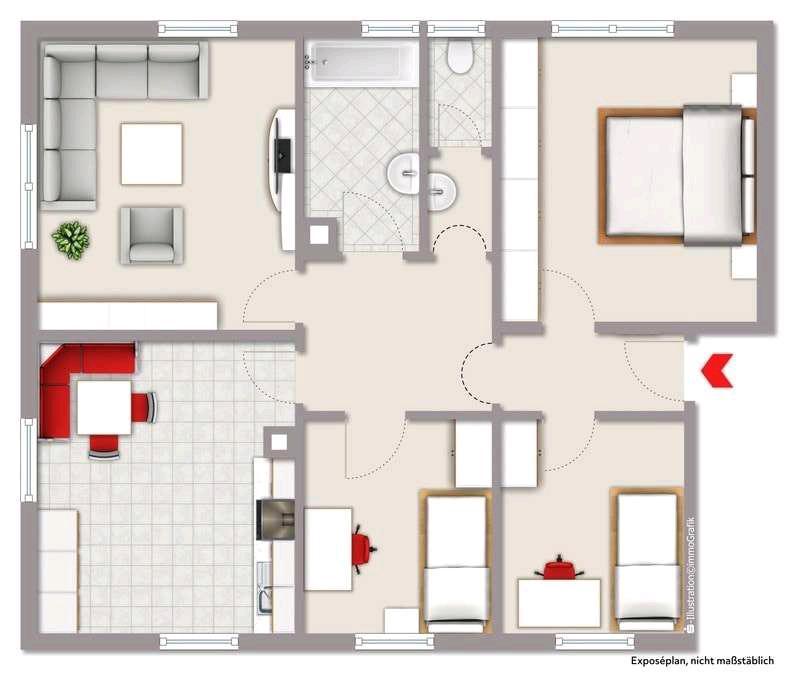 Thumbnail-4 Zimmerwohnung in Welzheim