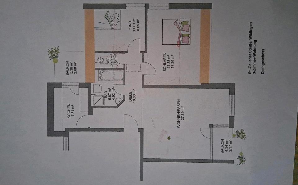 Thumbnail-3-Zimmer-Wohnung in Ulm-Wiblingen