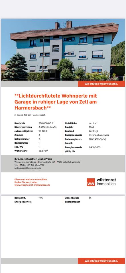 Thumbnail-Wohnperle mit Garage in Zell am Harmersbach