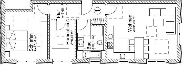 Thumbnail-Erstbezug: barrierefreie 3 Zimmerwohnung, ca. 78 qm in Igensdorf