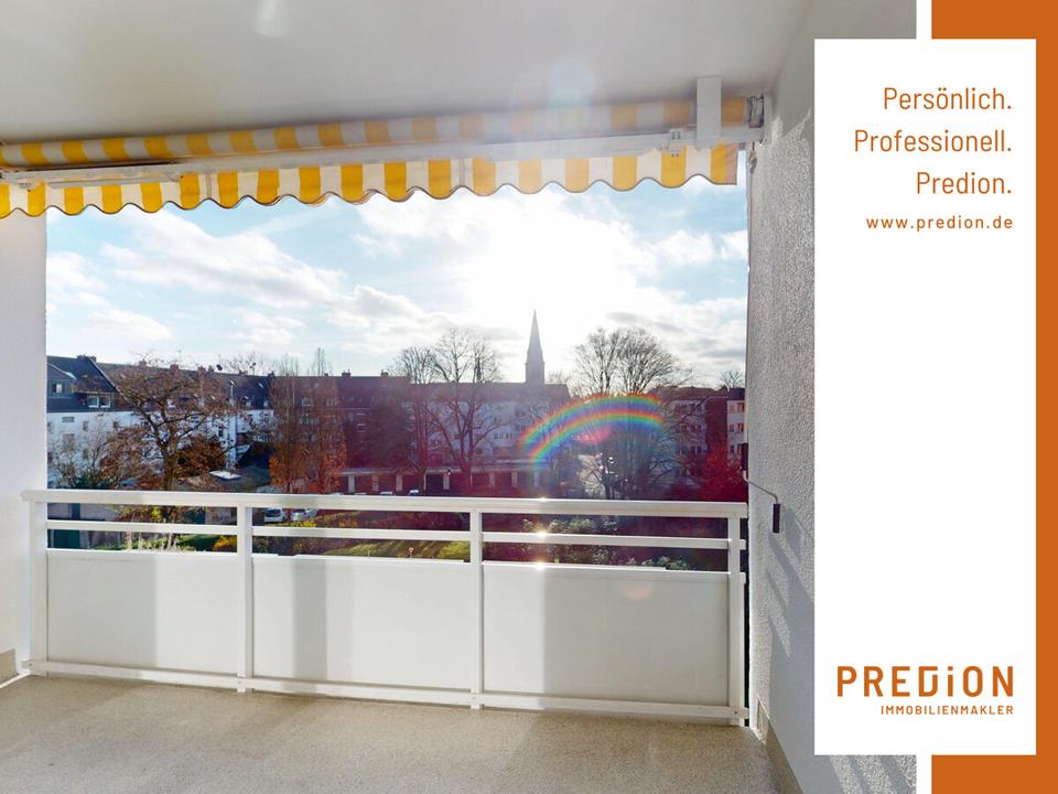 Thumbnail-Attraktive Dachgeschosswohnung mit Süd-West Loggia, Einbauküche und Stellpatz!