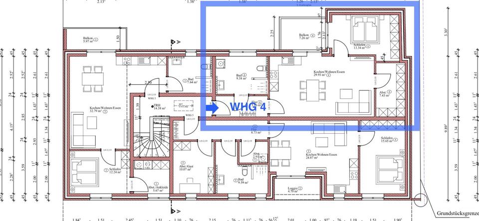 Thumbnail-Zentrale Wohnung mit Balkon - Erstbezug