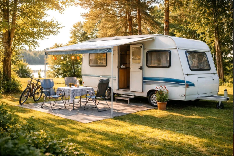 Thumbnail-Wohnwagen zur Miete am Campingplatz Langwieder See München 180€M