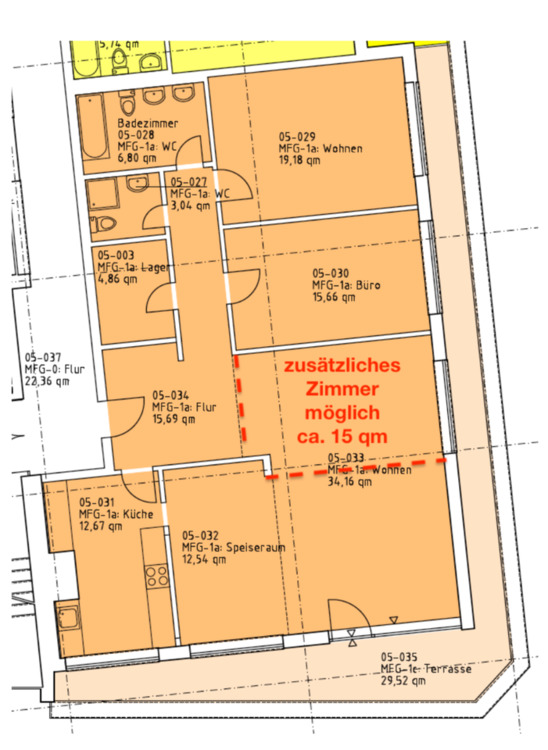 Thumbnail-Frauenlobplatz: 4 ZKB, 140m2 , Dachterrasse, Wanne, G-WC, Keller
