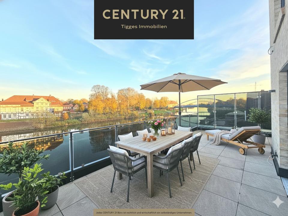 Thumbnail-** Luxuriöses Wohnen mit Weserblick – Erstbezug in moderner Maisonettewohnung **