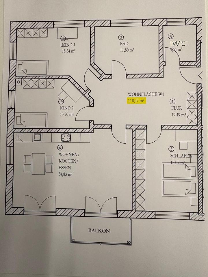 Thumbnail-Schöne helle 4 Zimmer Wohnung in 84066 Pfaffenberg