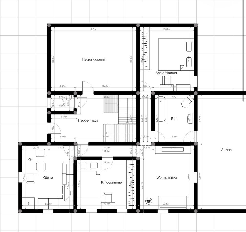 Thumbnail-3-Zimmer EG-Wohnung + Garten in Heppenheim | Erstbezug