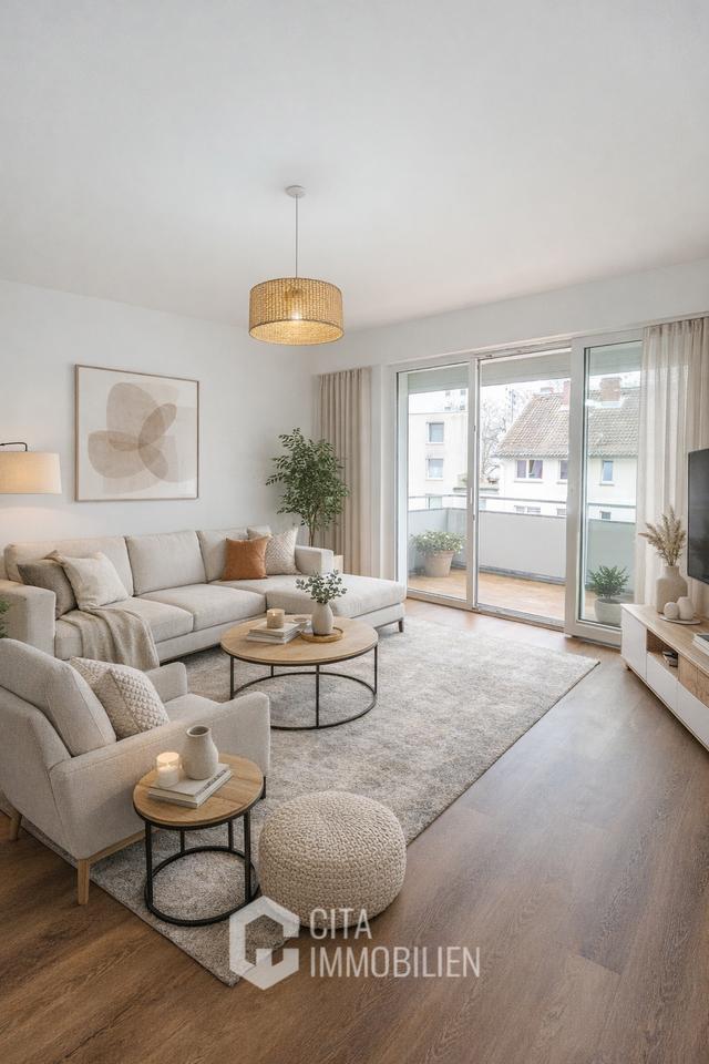 Thumbnail-Frankfurt-Bornheim: Moderne 3-Zimmer-Wohnung mit Balkon – 2026 frisch renoviert