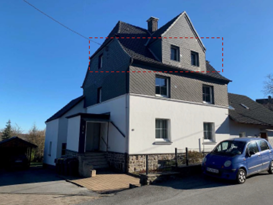 Thumbnail-40qm, Dachgeschoss, Badewanne, Luftwärmepumpe, ruhige Lage