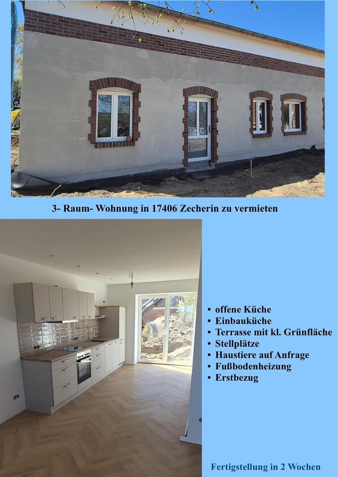 Thumbnail-Vermiete 3 Raumwohnung in 17406 Zecherin
