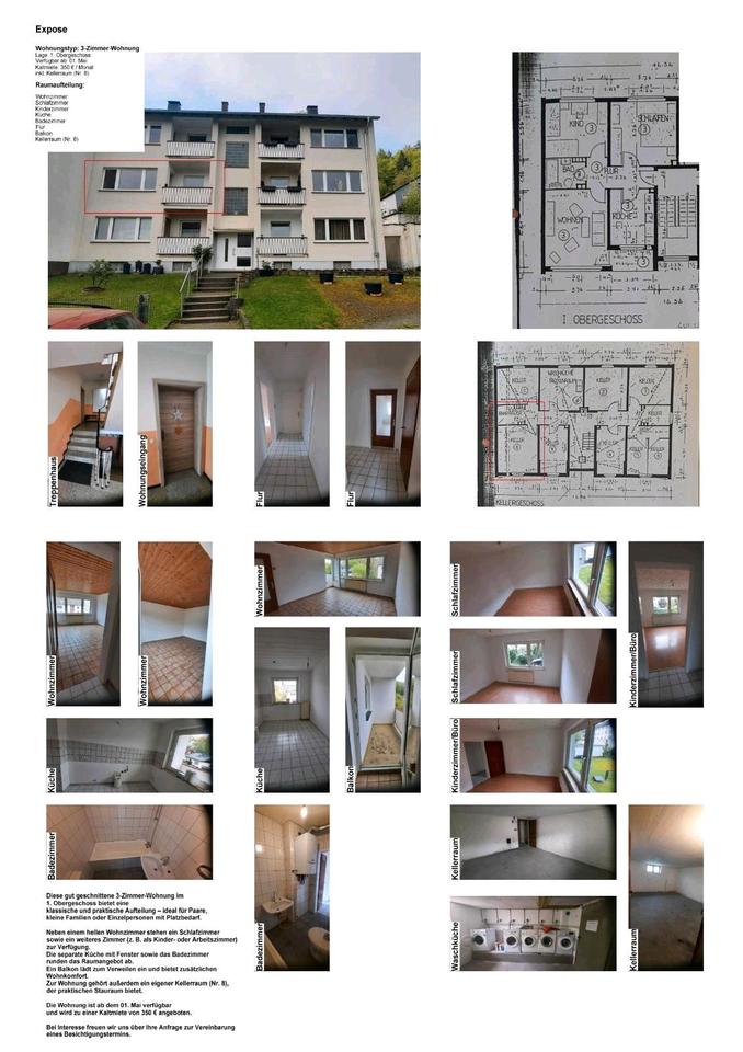 Thumbnail-61 m² Mietwohnung in Arnsberg Gierskämpen