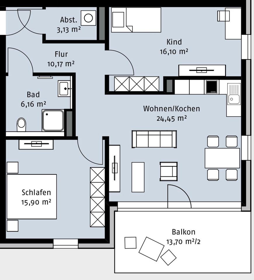 Thumbnail-Provisionsfrei • 3-Zimmer-Wohnung • 2 TG-Plätze •Steimker Gärten
