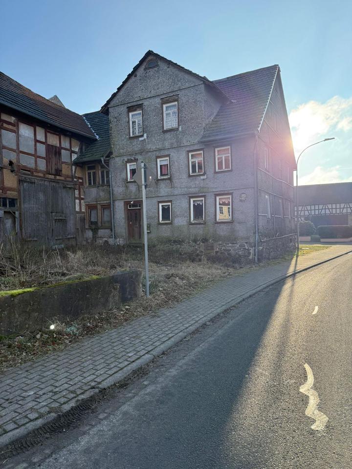 Thumbnail-Sanierungsbedürftiges Haus mit großer Scheune