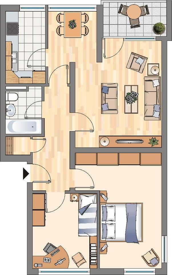 Thumbnail-3-Zimmer-Wohnung in Dortmund Scharnhorst