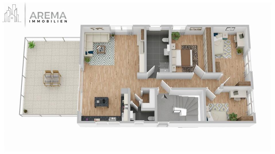 Thumbnail-Exklusiver Neubau-Erstbezug: Moderne 4-Zi.-Wohnung mit EBK, XXL-Terrasse & Carport