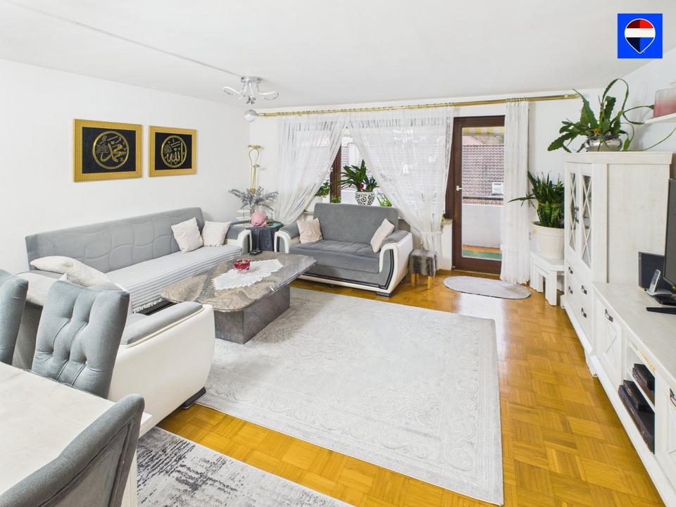 Thumbnail-3-Zimmer-Wohnung, Südbalkon & Garage–vermietet–Kapitalanlanlage