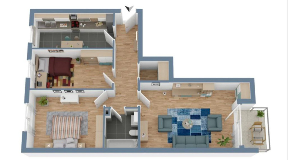 Thumbnail-Eigentumswohnung mit Balkon,Stellplatz, Garage,Profisionsfrei