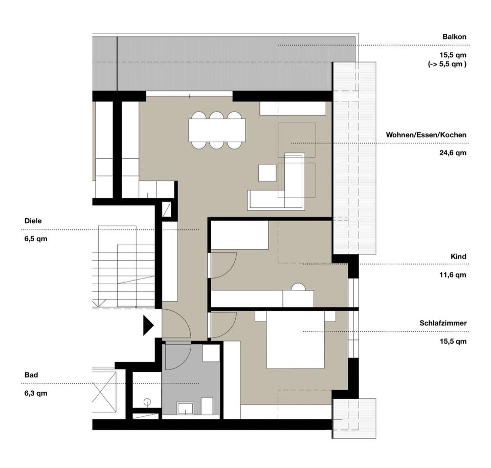 Thumbnail-Neubau 3-Zimmerwohnung in Schelklingen zu kaufen