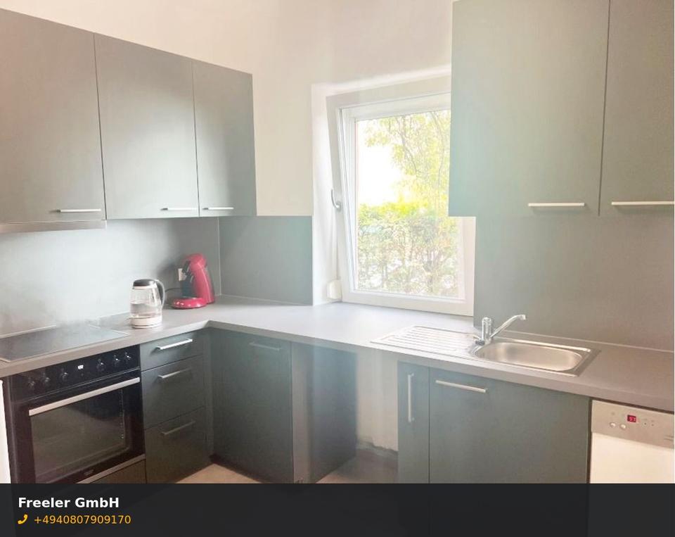 Thumbnail-Gepflegte 2-Zimmer-Wohnung mit Einbauküche und Balkon in Altona-Nord