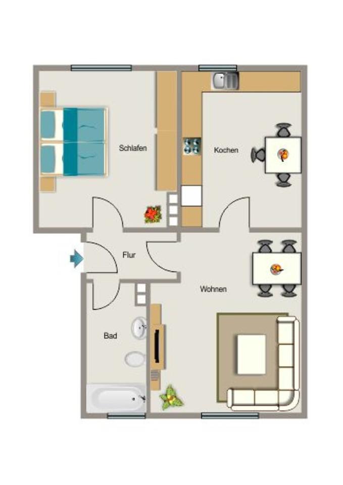 Thumbnail-Demnächst frei! 2-Zimmer-Wohnung in Dortmund Hafen