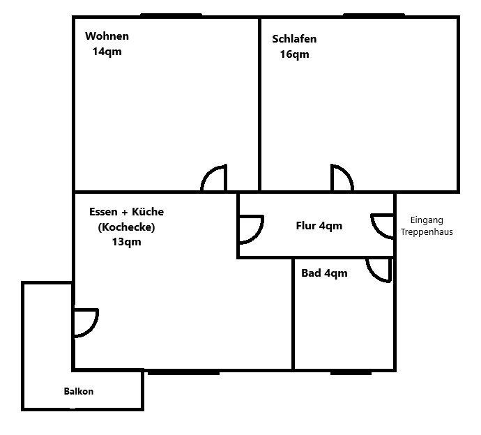 Thumbnail-Gemütliche 2,5-Zimmer-Wohnung mit Gartenblick + Balkon