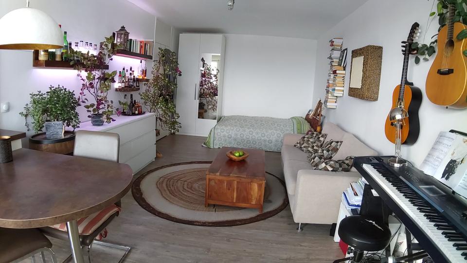 Thumbnail-Helle 1-Zimmer Wohnung mit Balkon-München Solln (Tolle Aussicht!)