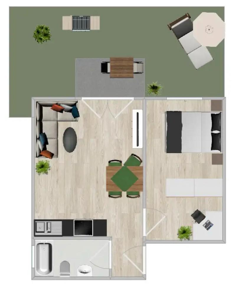 Thumbnail-2 Zimmer Wohnung