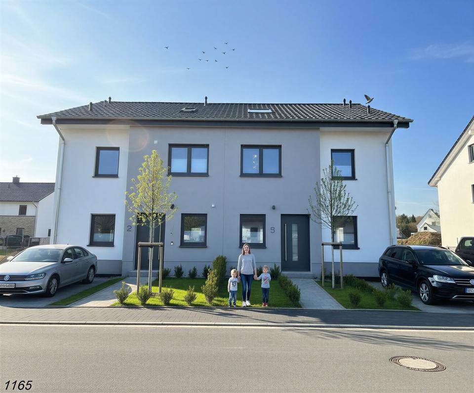 Thumbnail-Neubau Doppelhaushälfte (Erstbezug) mit Garten, Carport Dachboden