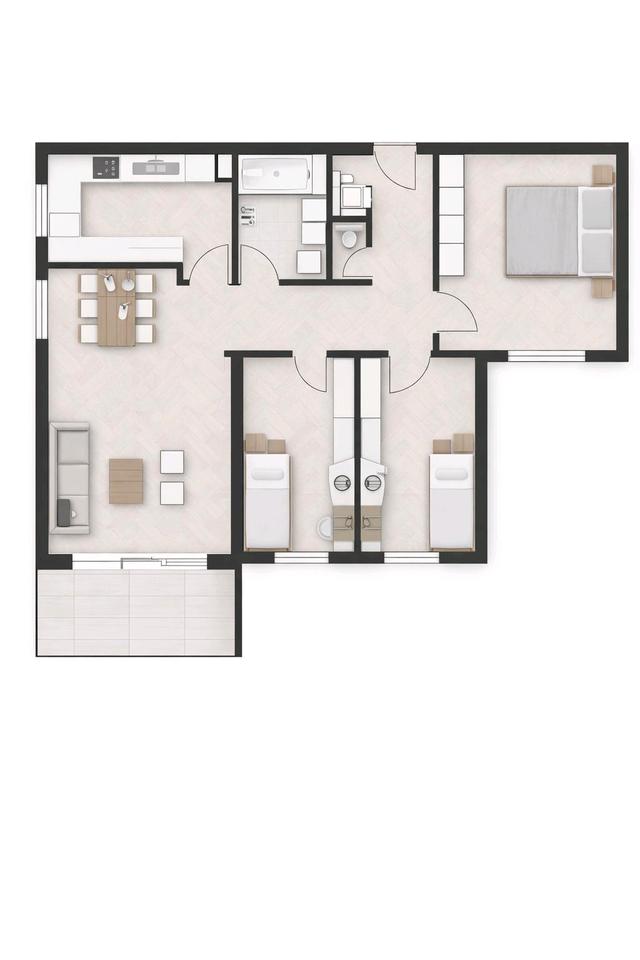 Thumbnail-Modernisierte 4,5 Zimmer Wohnung mit Loggia, Aufzug, Bestlage