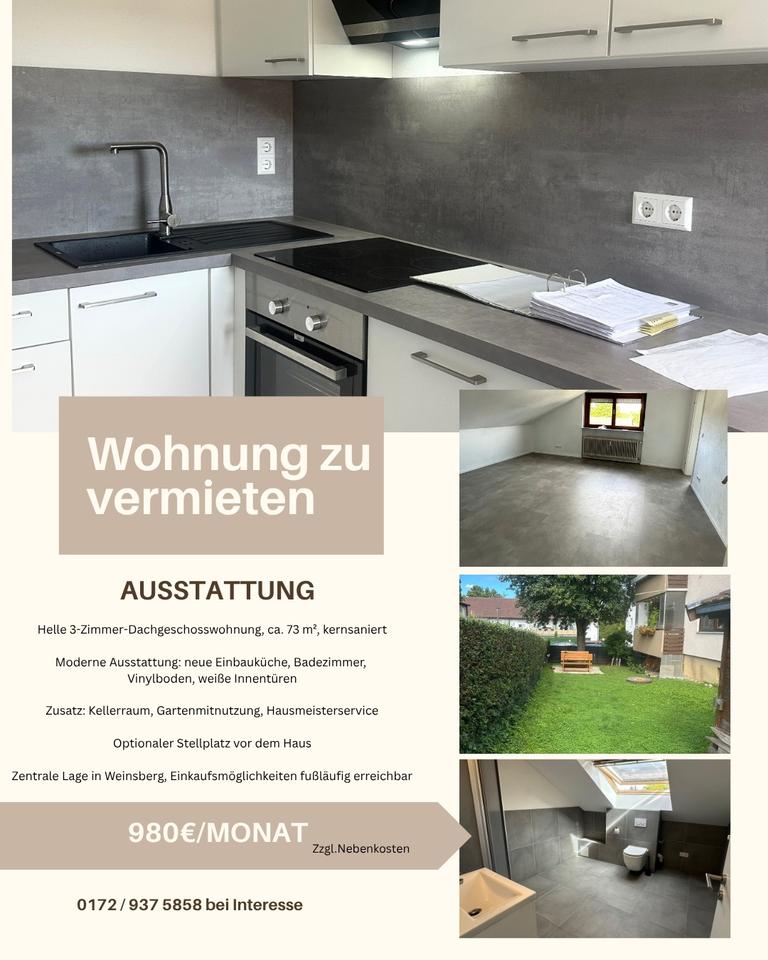Thumbnail-Wohnung hell modern Weinsberg Heilbronn