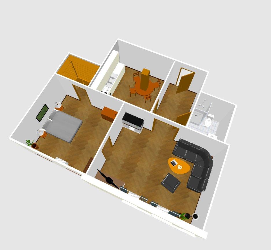 Thumbnail-2 Raum Wohnung zu vermieten Mietwohnung 450,00€ zwei Zimmer