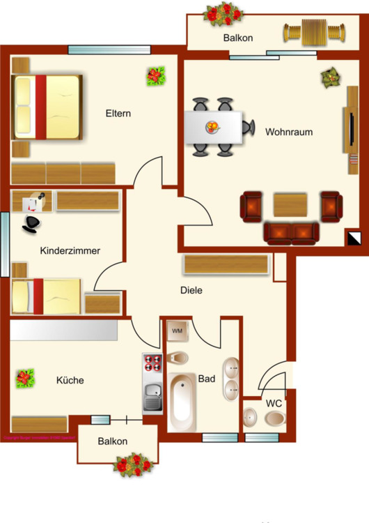 Thumbnail-3-Zimmer-Eigentumswohnung in Alterlangen 89.06 qm