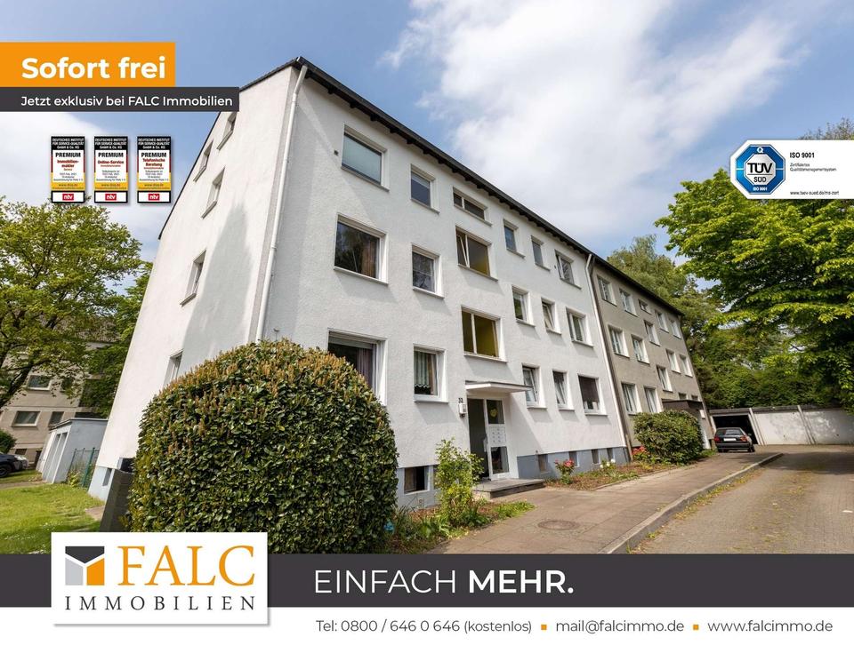 Thumbnail-Gepflegte Wohnung mit Balkon und Stellplatz in Essen-Bergerhausen