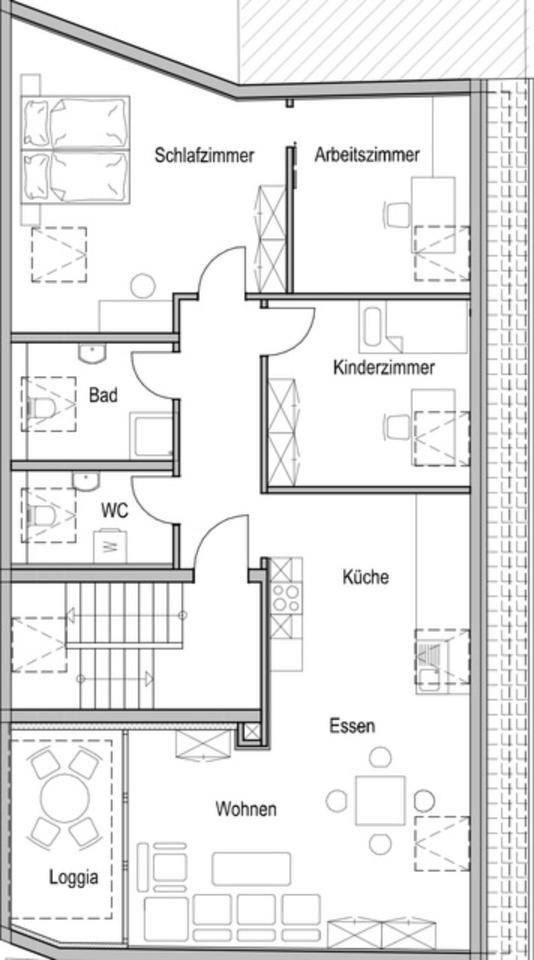 Thumbnail-4 Zimmer Dachgeschosswohnung in Niedernberg zu vermieten 03.2026