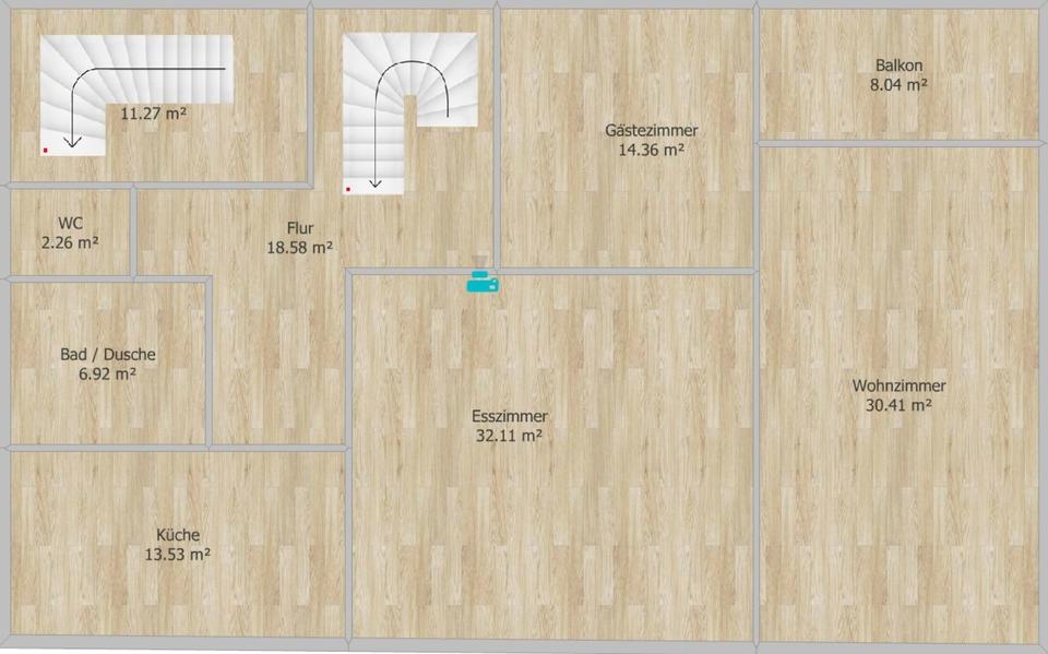 Thumbnail-Großzügige 6-Zimmer-Maisonette – Erstbezug nach Sanierung