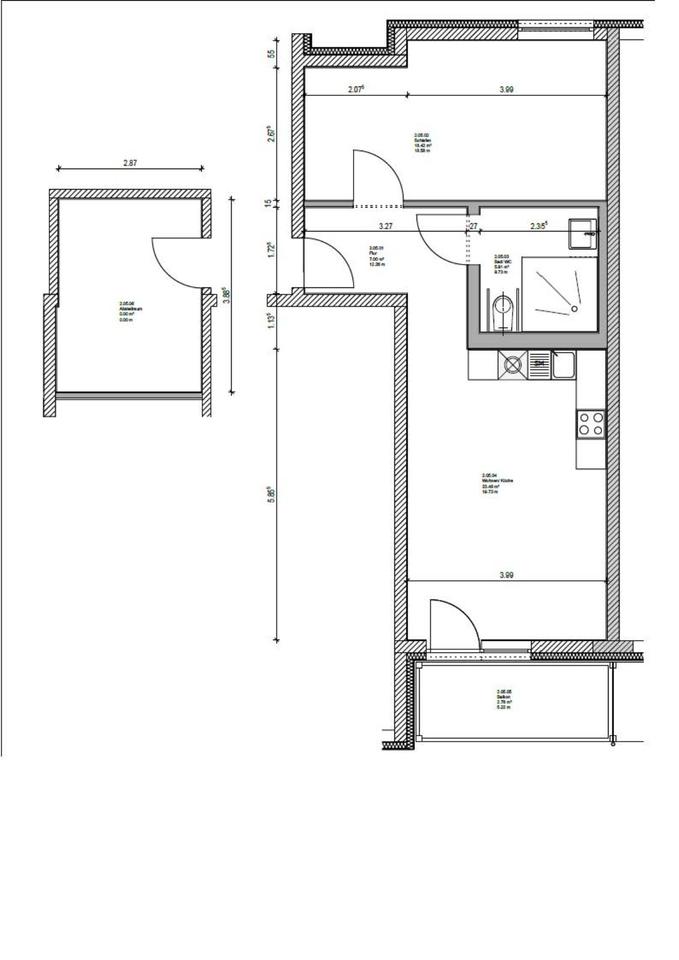 Thumbnail-Rollstuhlgerechte 2-Raumwohnungen im Neubau Schortehof – Erstbezug ab Mitte Januar