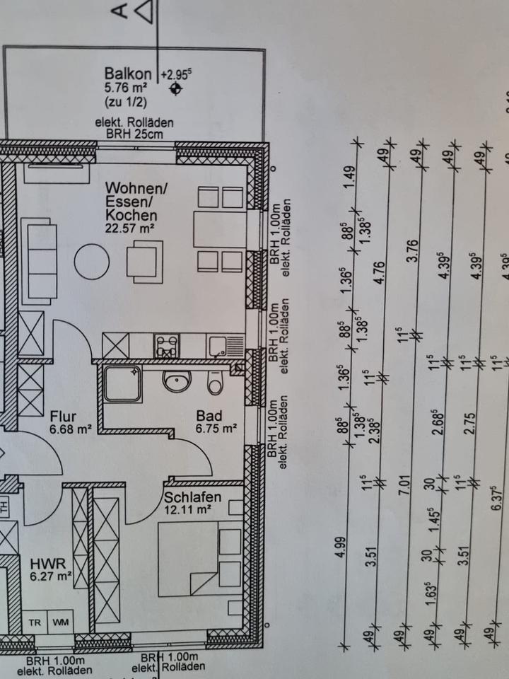 Thumbnail-Moderne 2 Zimmer Wohnung in Osternburg zu Vermieten ohne Küche