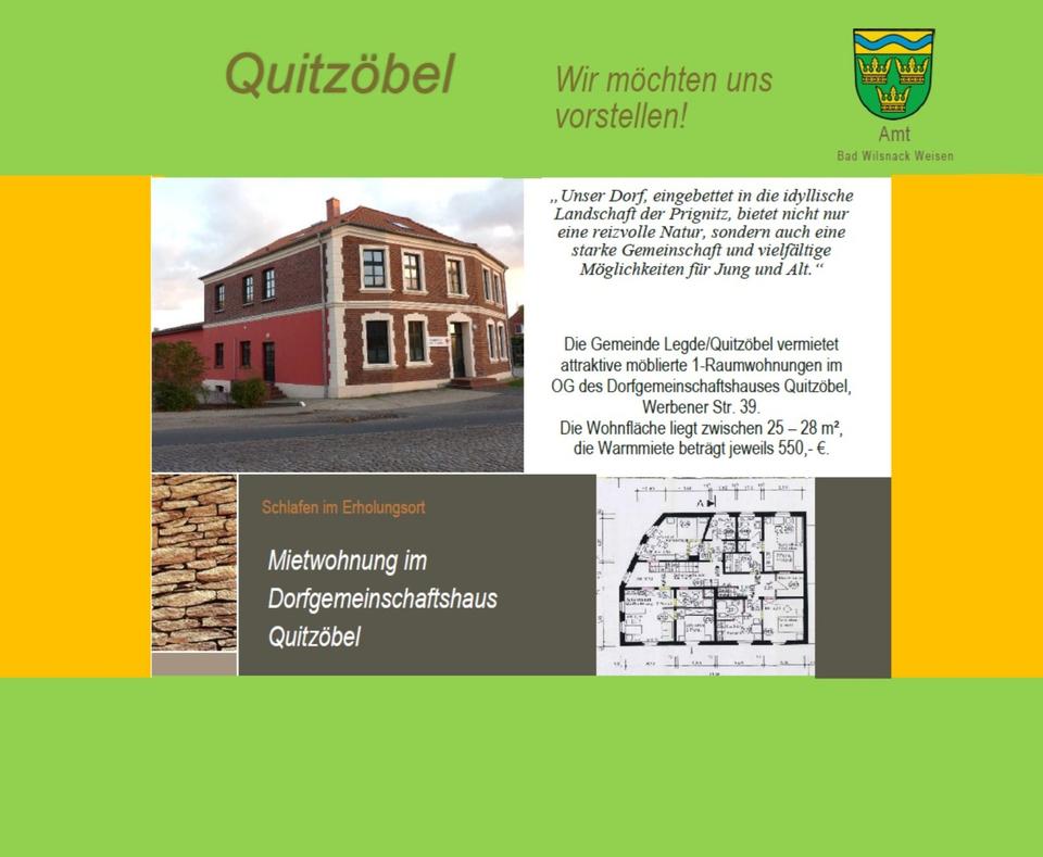 Thumbnail-Mietwohnung im Dorfgemeinschaftshaus Quitzöbel