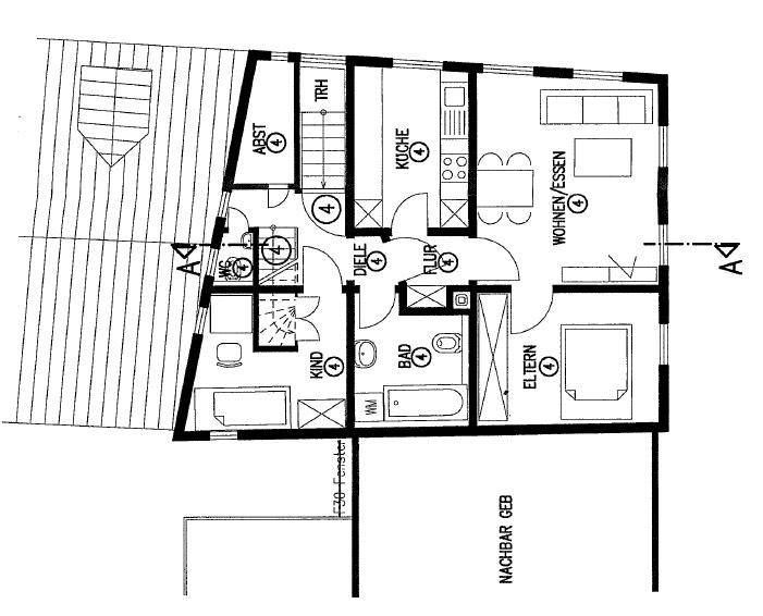 Thumbnail-45 Zimmer-Maisonettewohnung mit Dachgeschoss
