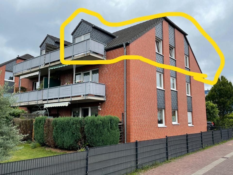 Thumbnail-helle 2,5 Zimmer Dachgeschoss Wohnung in Schermbeck