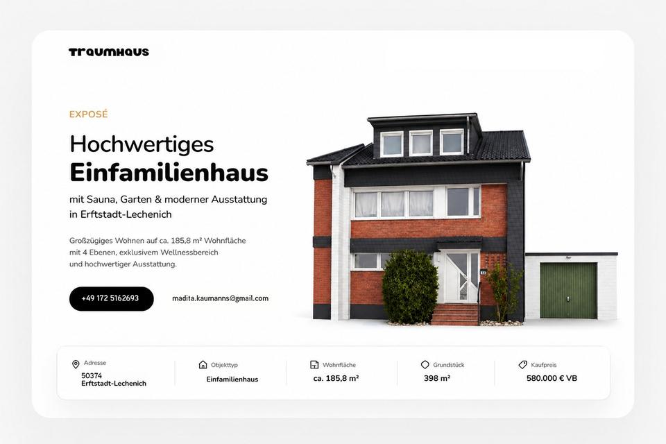 Thumbnail-Einfamilienhaus mit Sauna & sonnigem Garten