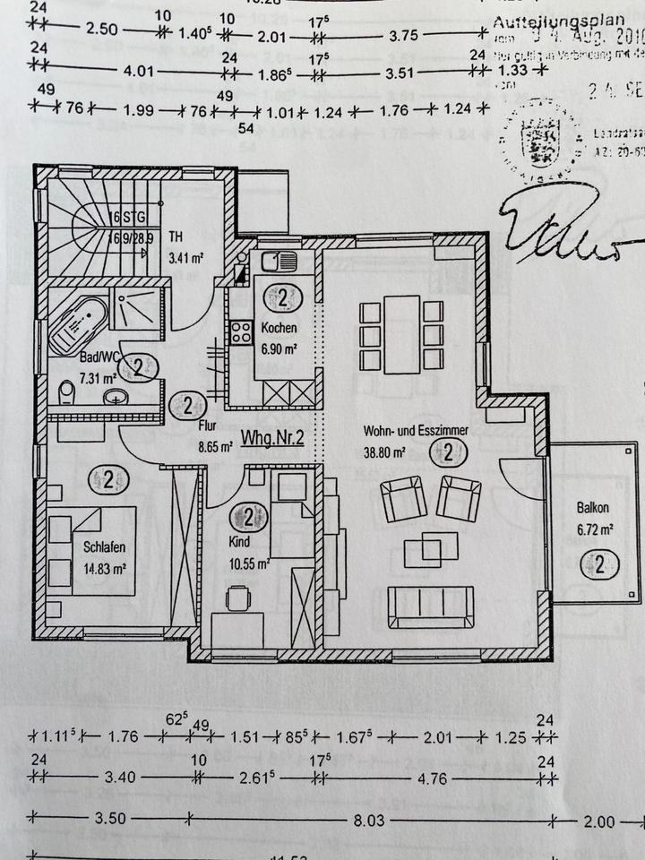 Thumbnail-Helle 3,5-Zimmer-Wohnung im Zentrum von Erligheim