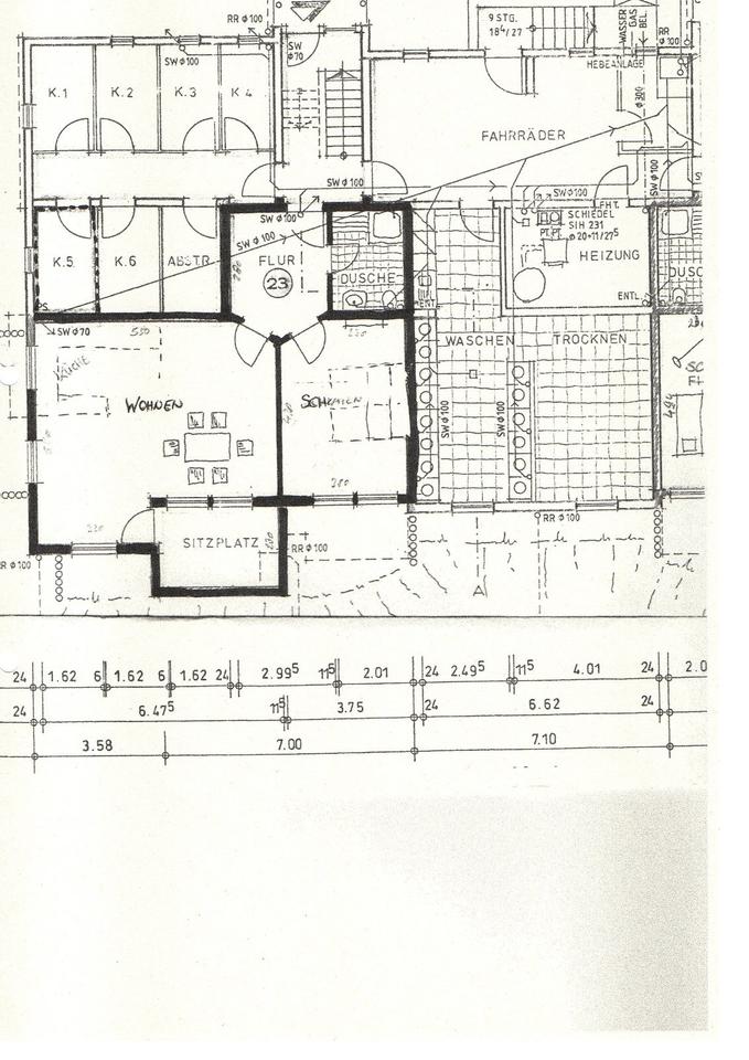 Thumbnail-2 Zi.-Souterrain-Wohnung, ca. 65qm., 77694 Kehl-Kork